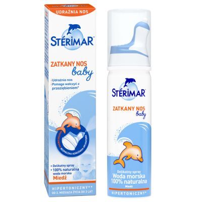 Sterimar Zatkany nos baby Spray do nosa dla dzieci, 50 ml