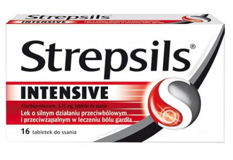 STREPSILS INTENSIVE 16 tabletek do ssania