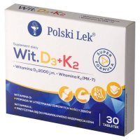 SUNDOVIT D3 + K2 30 tabletek