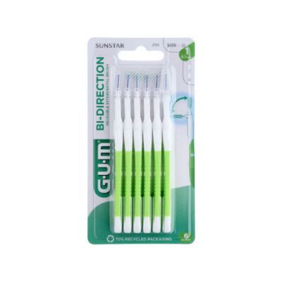 Sunstar GUM Bi-Direction Szczoteczki międzyzębowe 0,7mm (zielone 2114), 6 szt.