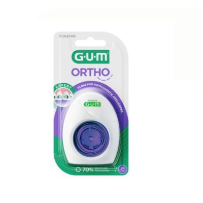 Sunstar GUM Ortho Nić dentystyczna dla osób z aparatem ortodontycznym, 50 odcinków