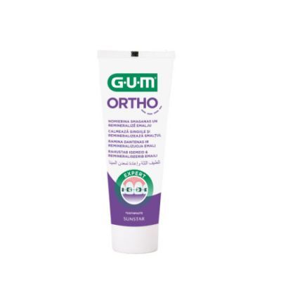 Sunstar GUM Ortho Pasta do zębów dla osób z aparatem ortodontycznym, 75 ml
