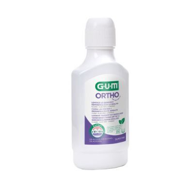 Sunstar GUM Ortho Płyn do płukania jamy ustnej dla osób z aparatem ortodontycznym, 300 ml