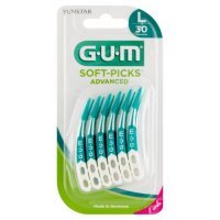 SUNSTAR GUM Soft-Picks Advanced Large gumowe czyściki międzyzębowe 30 sztuk (651)