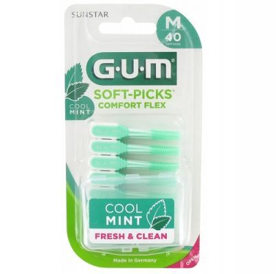 SUNSTAR GUM Soft-Picks Comfort Flex czyściki międzyzębowe miętowe średnie (670)