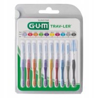 Sunstar Gum Trav-Ler Mix Szczoteczki do przestrzeni międzyzębowych, 10 szt.