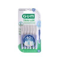 Sunstar GUM Trav-Ler Szczoteczki międzyzębowe 0,6mm (wrzosowe 1312), 6 szt.