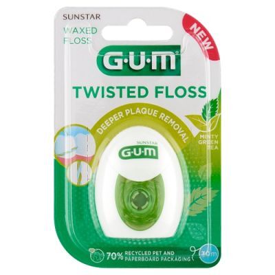 Sunstar Gum Twisted Floss Nić dentystyczna, 30 m