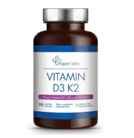 SUPER LABS Vitamin D3 + Vitamin K2 90 kapsułek