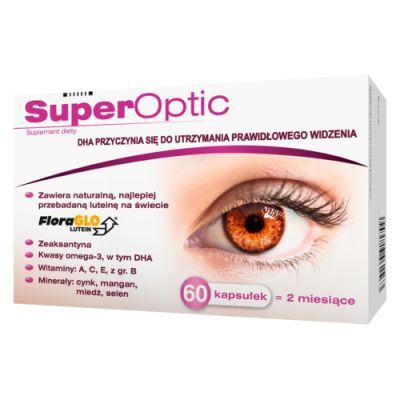 SUPEROPTIC 60 kapsułek wspomaga ostrość widzenia
