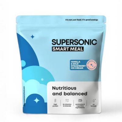Supersonic Pełnowartościowy posiłek Smart Meal o smaku lodów waniliowych z dziką truskawką, 1300 g