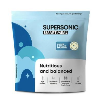 SUPERSONIC Smart Meal Pełnowartościowy posiłek Ciasteczkowo-bananowe smoothie, 1300g