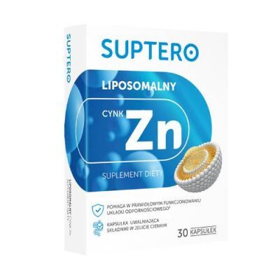 SUPTERO Liposomalna Cynk, 30 kaps.