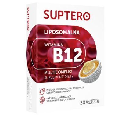 SUPTERO Liposomalna witamina B12, 30 kaps.