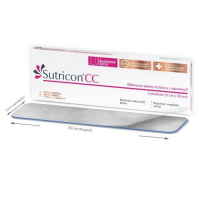 SUTRICON CC Plastry silikonowe na blizny z witaminą E 5 cm x 30 cm 5 sztuk