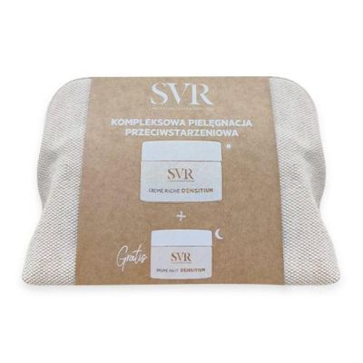 SVR DENSITIUM Zestaw Creme Riche Pielęgnacja przeciwstarzeniowa (Krem Riche na dzień, 50ml + Balsam regenerujący na noc, 13ml + kosmetyczka)