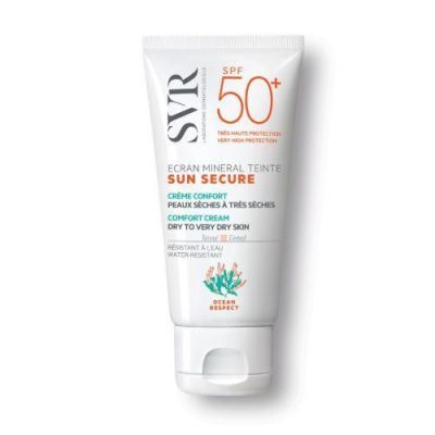 SVR SUN SECURE ÉCRAN MINÉRAL TEINTÉ Krem barwiący skóra sucha SPF 50+, 60g KRÓTKA DATA 30.11.2025