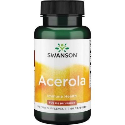 SWANSON ACEROLA 500 mg 60 kapsułek