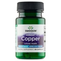 SWANSON Albion Chelat Miedzi (Copper) 2 mg 60 kapsułek
