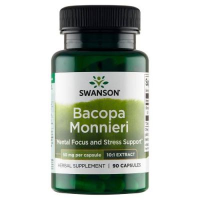 SWANSON Bacopa Monniera 10:1 extract 50 mg 90 kapsułek