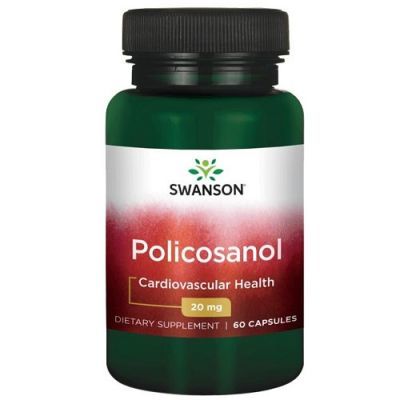 SWANSON BIOCOSANOL POLIKOSANOL 20 mg  60 kapsułek