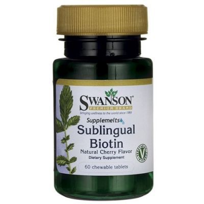 SWANSON Biotyna 60 tabletek do ssania