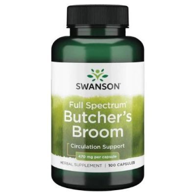 Swanson Butcher's Broom Ruszczyk kolczasty 470 mg, 100 kaps.