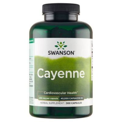 SWANSON Cayenne 450 mg 300 kapsułek