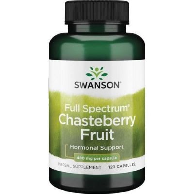 SWANSON Vitex (Chasteberry) Niepokalanek pospolity 400 mg, 120 kaps.