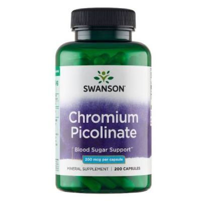 SWANSON CHROM PIKOLINIAN 200 mcg 200 kapsułek