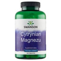 SWANSON Cytrynian Magnezu, 240 tabl.