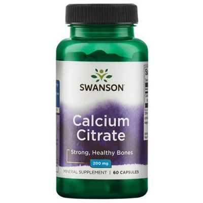 SWANSON Cytrynian Wapnia (Calcium Citrate) 60 kapsułek