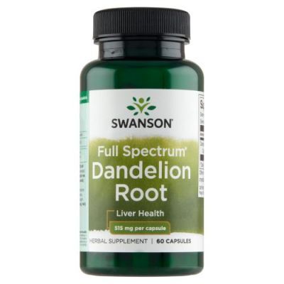 SWANSON Dandelion Root Mniszek lekarski 515mg, 60 kapsułek