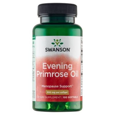 SWANSON EPO EVENING PRIMROSE OIL [OLEJ Z WIESIOŁKA] 500 mg 100 kapsułek