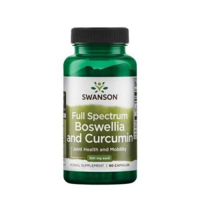 SWANSON FS Boswellia & Curcumin, 60 kapsułek
