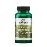 SWANSON FS Boswellia &amp; Curcumin, 60 kapsułek