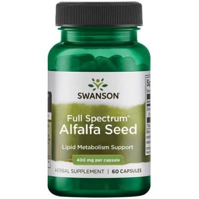 SWANSON FULL SPECTRUM ALFALFA SEED 400 mg 60 kapsułek