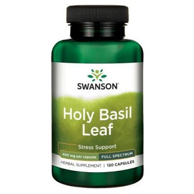SWANSON FULL SPECTRUM HOLY BASIL 400 mg 120 kapsułek