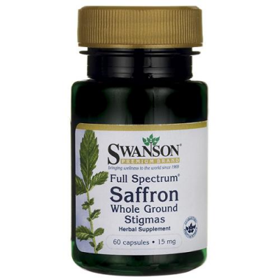 SWANSON FULL SPECTRUM SZAFRAN 15 mg 60 kapsułek