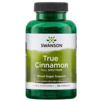 SWANSON FULL SPECTRUM True Cinnamon Cynamon cejloński 120 kapsułek