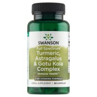 SWANSON FULL SPECTRUM TURMERIC ASTRAGALUS GOTU KOLA 60 kapsułek