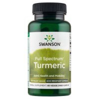 SWANSON FULL SPECTRUM TURMERIC opóźnione wchłanianie 750 mg 60 kapsułek