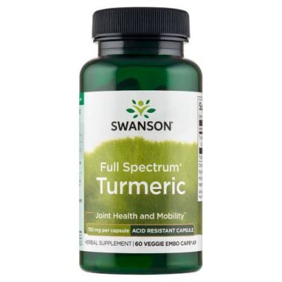 SWANSON FULL SPECTRUM TURMERIC opóźnione wchłanianie 750 mg 60 kapsułek