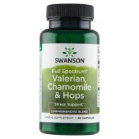 SWANSON FULL SPECTRUM Waleriana, Rumianek i Chmiel 60 kapsułek