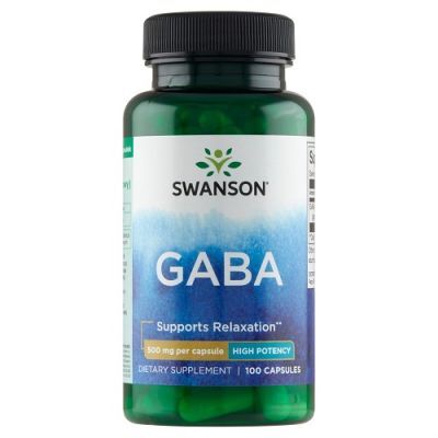 SWANSON GABA 500 mg 100 kapsułek