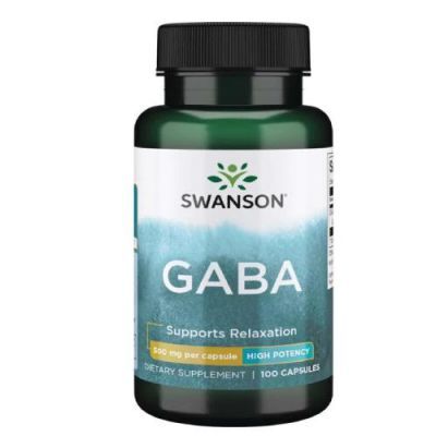 SWANSON GABA 500 mg, 100 kaps.