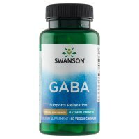 SWANSON GABA Forte 750 mg, 60 kaps.
