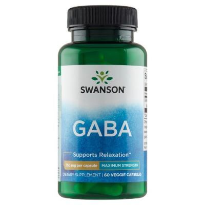 SWANSON GABA FORTE 750 mg 60 kapsułek