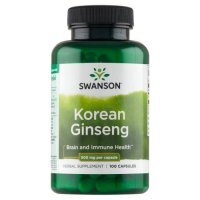 SWANSON KOREAN GINSENG Żeń-szeń koreański 500 mg 100 kapsułek