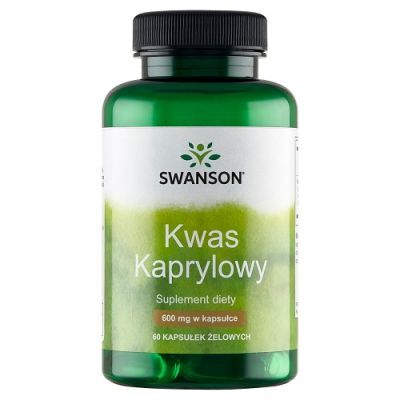 SWANSON KWAS KAPRYLOWY 600 mg 60 kapsułek